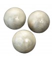 Set of 3 natural mother-of-pearl balls