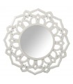 Specchio in resina bianca