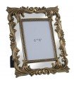 Portafotos 15x20 cm espejo resina dorada