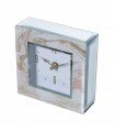 Gold marble crystal table clock