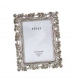 Resin photo frame 10x15 cm silver plated