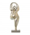 Ballerina resin figure with champagne base