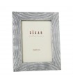 Mother-of-pearl photo frame 15x20 cm gray relief