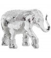 Figurina de resina de elefante de prata