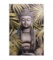 Wooden canvas picture buddha 80x120 cm