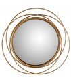 Espelho de metal dourado de ferro de passar roupa