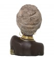 Figura busto africana resina