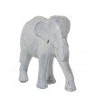 Figurinha de elefante de resina decorada com grafite