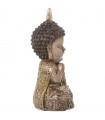 Figura de Buda de resina policromada