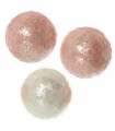 Set di 3 perle di madreperla decorate rosa 2 naturali 1
