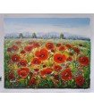 Oil painting "Rasitter" - Field of poppies
