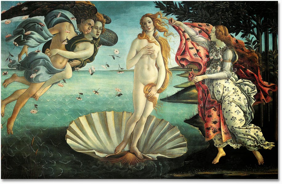 correr panel legumbres Nacimiento de Venus de Sandro Botticelli - MartiArte